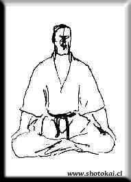Posture of Zazen meditation